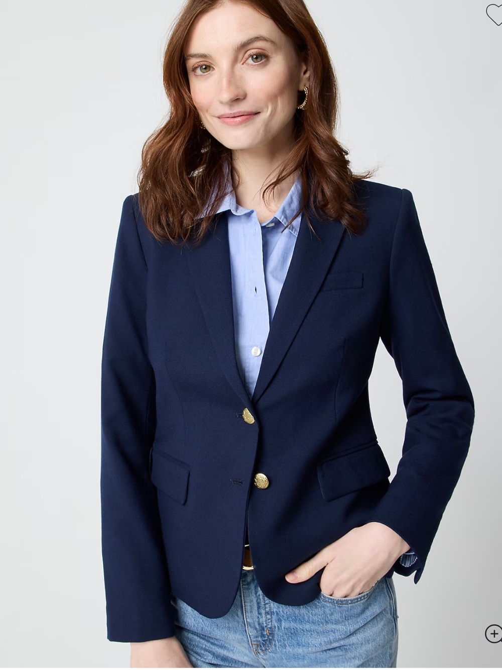 J. Crew Factory Original Schoolboy Blazer - Navy